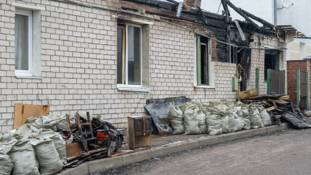 Professional Fire Damage Removal technician working in Ottsville, PA